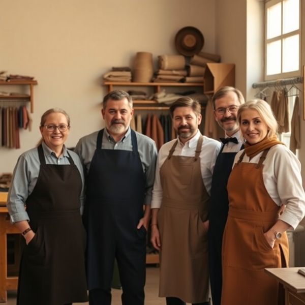 Echipa Nou Atelier — patru meșteșugari în atelierul lor